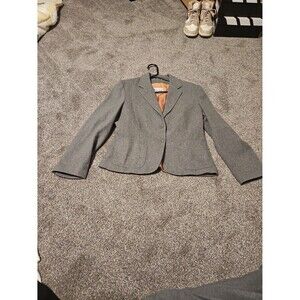 Women's Lesoleil Vintage Blazer 25% Wool Gray, Mauve Size 13/14 80s